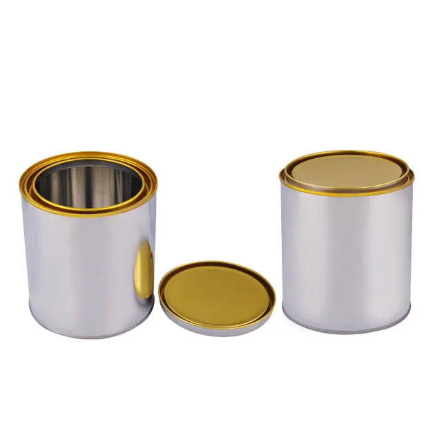 Pint Quart Gallon Paint Cans PVC Glue Tin Can 1US 3.78L Round Metal Tins