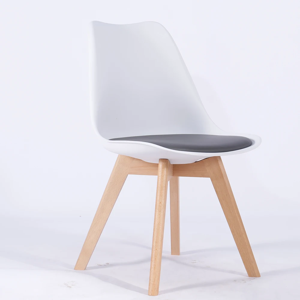 Restaurant Living Room Dining Furniture for wood Color PU Leather Leisure Chair