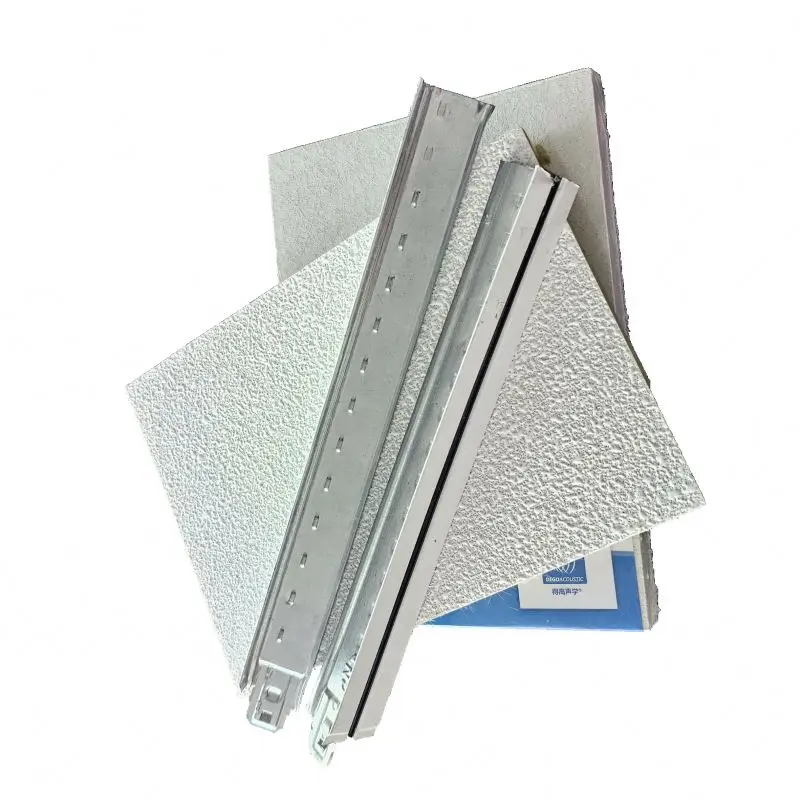 Fireproof a1 12x12 flat black acoustic ceiling tiles for cinema commercial building