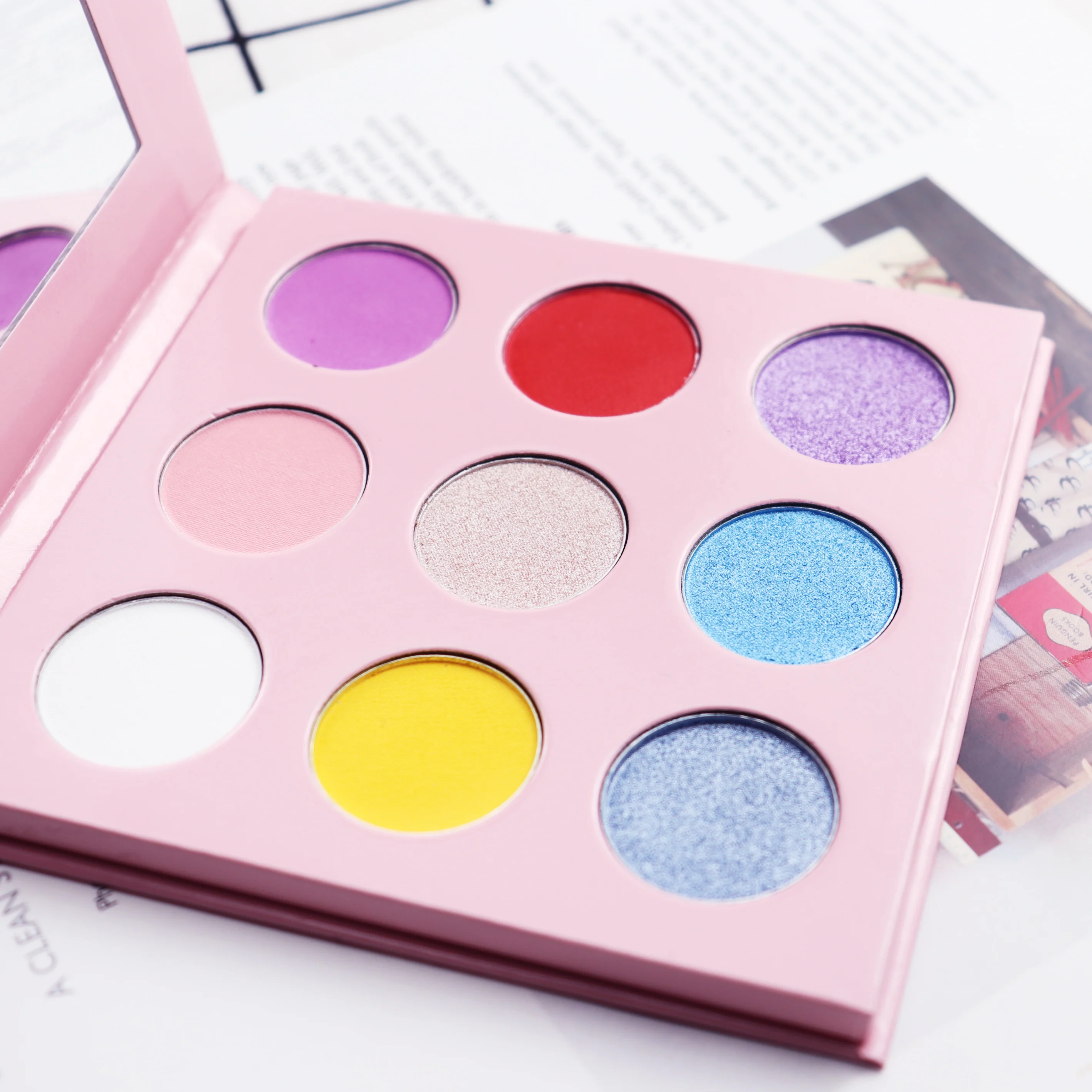 Vegan Matte Eyeshadow Palette Chameleon Metallic Luminous Finish Shimmer Single Eyeshadow Private Label DIY Glitter Eye shadow