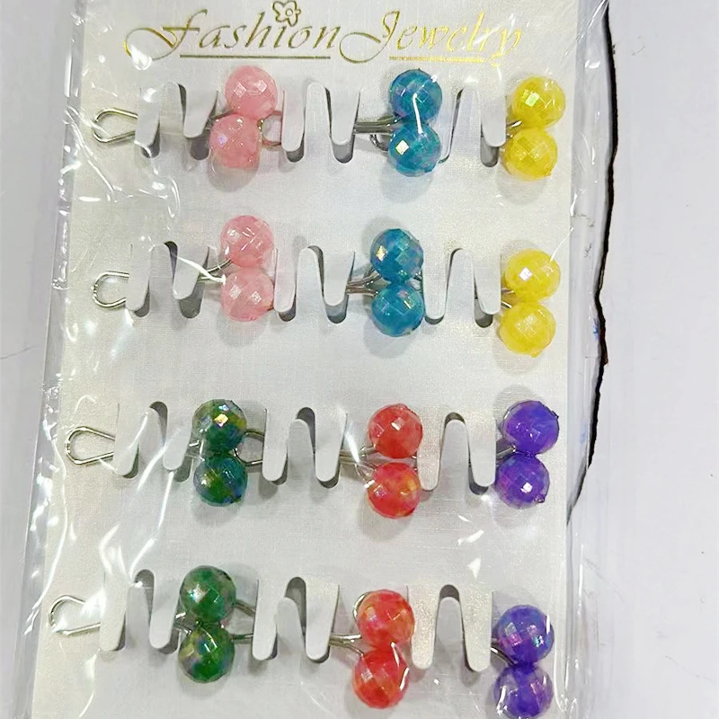 Best service Muslim Accessory Colorful Diamond Water Drop Hijab Clip Fashion Multi Color Big Crystal Rhinestone Shawl Scarf Clip