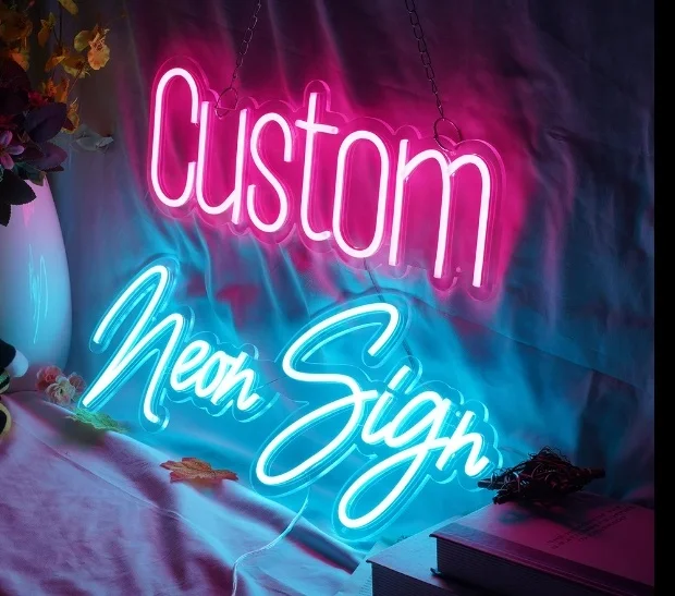 Factory wall flex better together open led light neon sign board logo business wedding happy birthday acrylic custom neon sign
