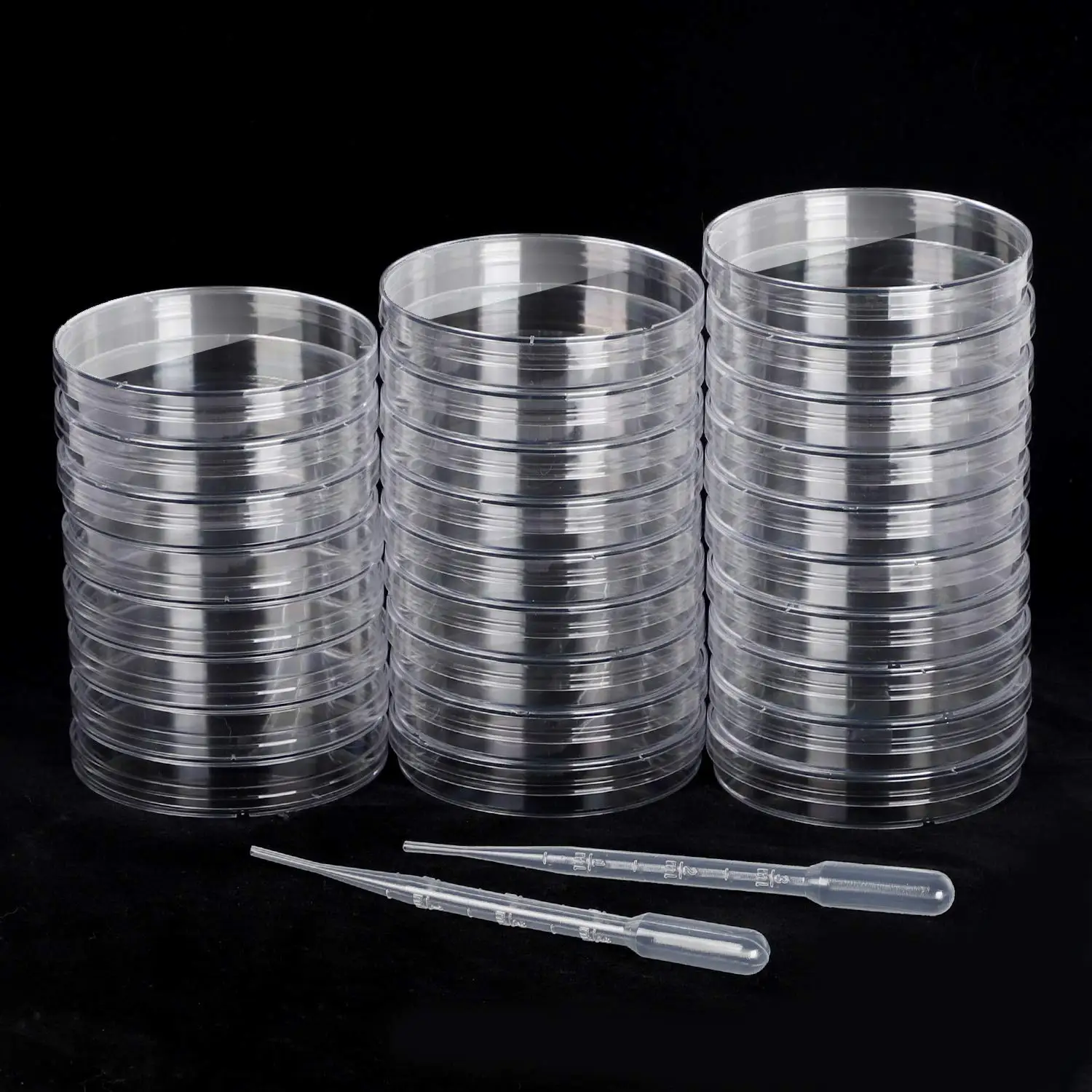Disposable Plastic Lab Sterile Round Petri Dish 60mm With High Quality