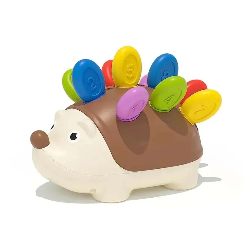 2024 Baby new educational hedgehog color matching sorter toy cartoon busy hedgehog ball sensory toys
