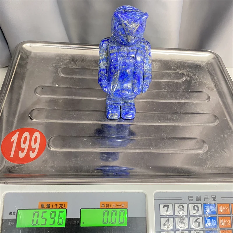 
Fashion Hot Sale Popular High Quality Beautiful Natural Carving Crafts Lapis Lazuli Owl Men As Gifts LSY 