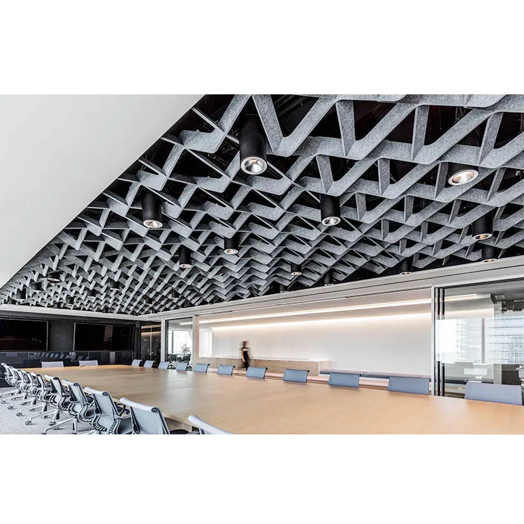 Polyester Hanging Living Room False Ceiling Noise Reduction Panels