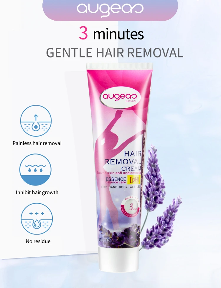 OEM Augeas brand depilatory private label permanent hair removal cream