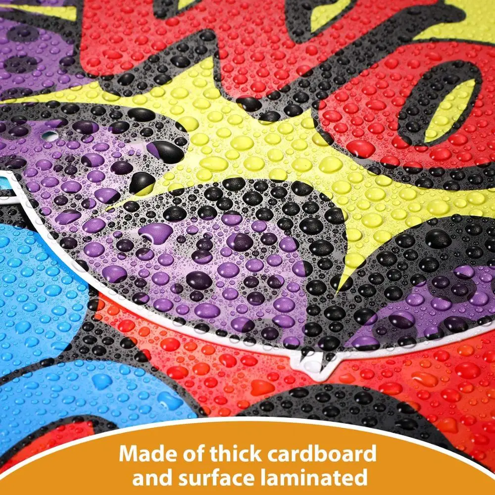 Экшн-вырезы с большими героями, тематические праздничные принадлежности с суперзабавным героем, тематические вывески с героями дверей, настенные украшения на день рождения, 10 шт.