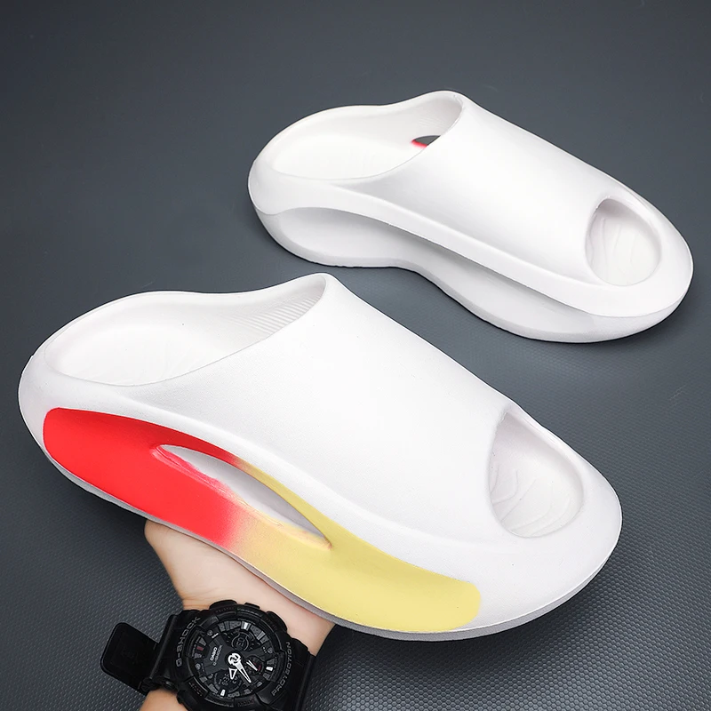 Unisex 2024 New Product Custom Slides with Logo and Box High Quality Print Customize Your Own House Slippers for Men