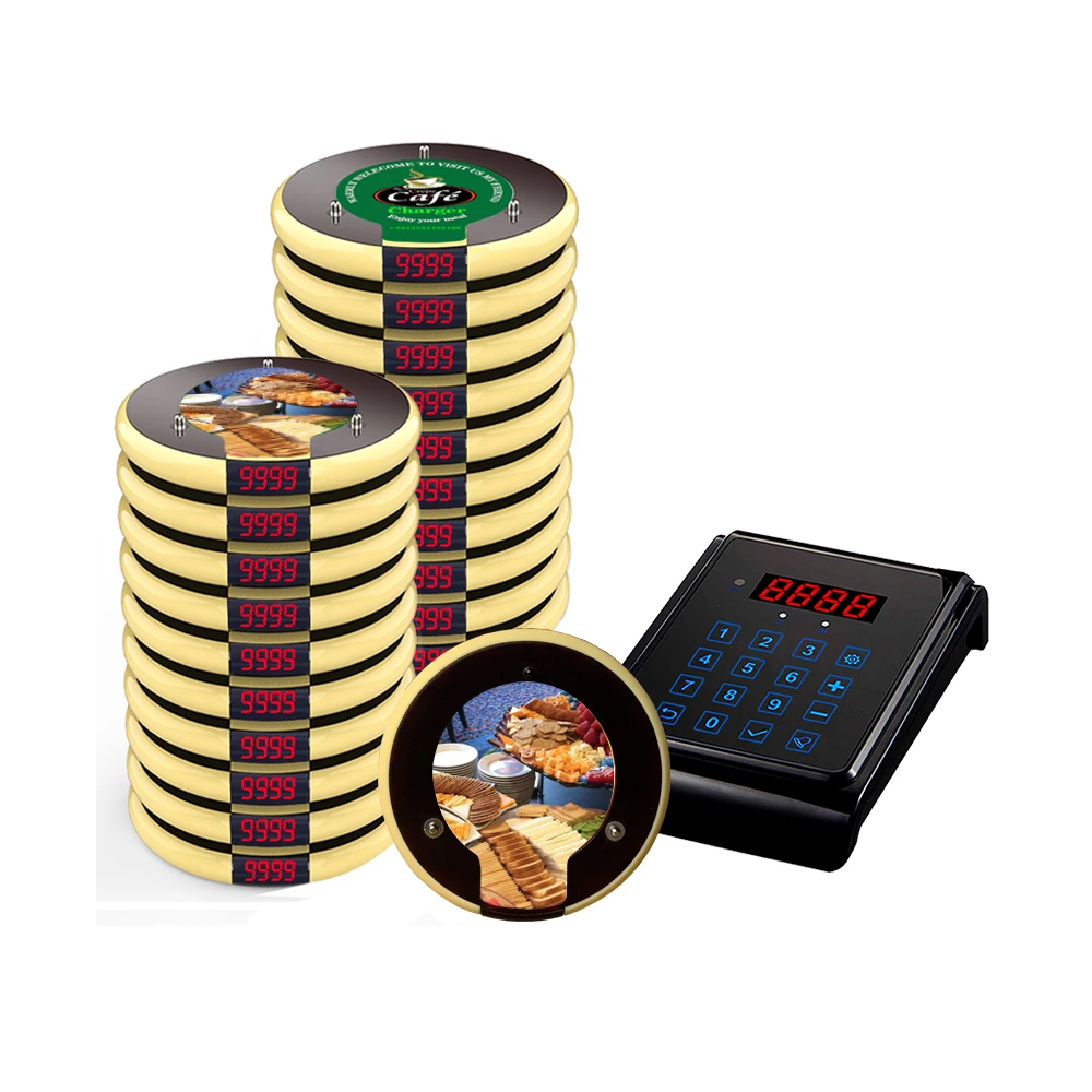 Artom luxury buzzer Wireless call equipment touched system pager with waterproof logo for fast food restaurant coffee shop