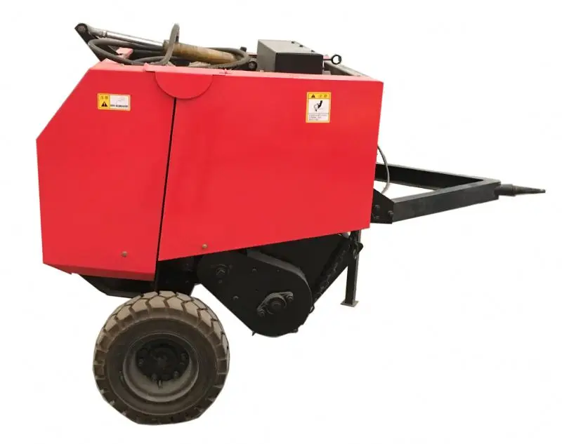 Mini round hay baler round silage baler