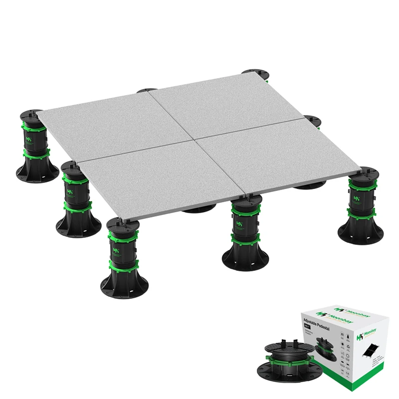 Paving support pad Adjustable floor pedestal WPC decking support system Tile pedestal