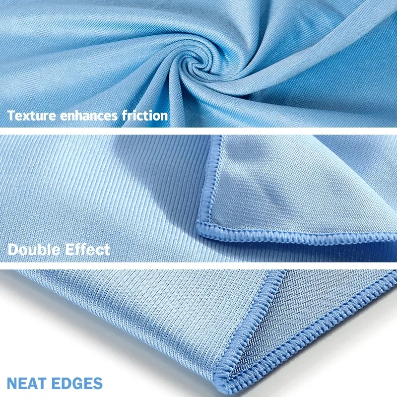 40x40cm 300gsm Microfiber Glass Towel With Custom Logo Car Cloth Warp Weft Knitting