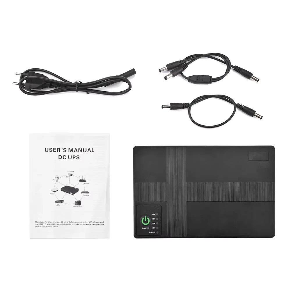 Портативный DC UPS 5V 9V 12V Источник бесперебойного питания многоцелевой мини-10400mAh большой емкости резервный аккумулятор для ЕС