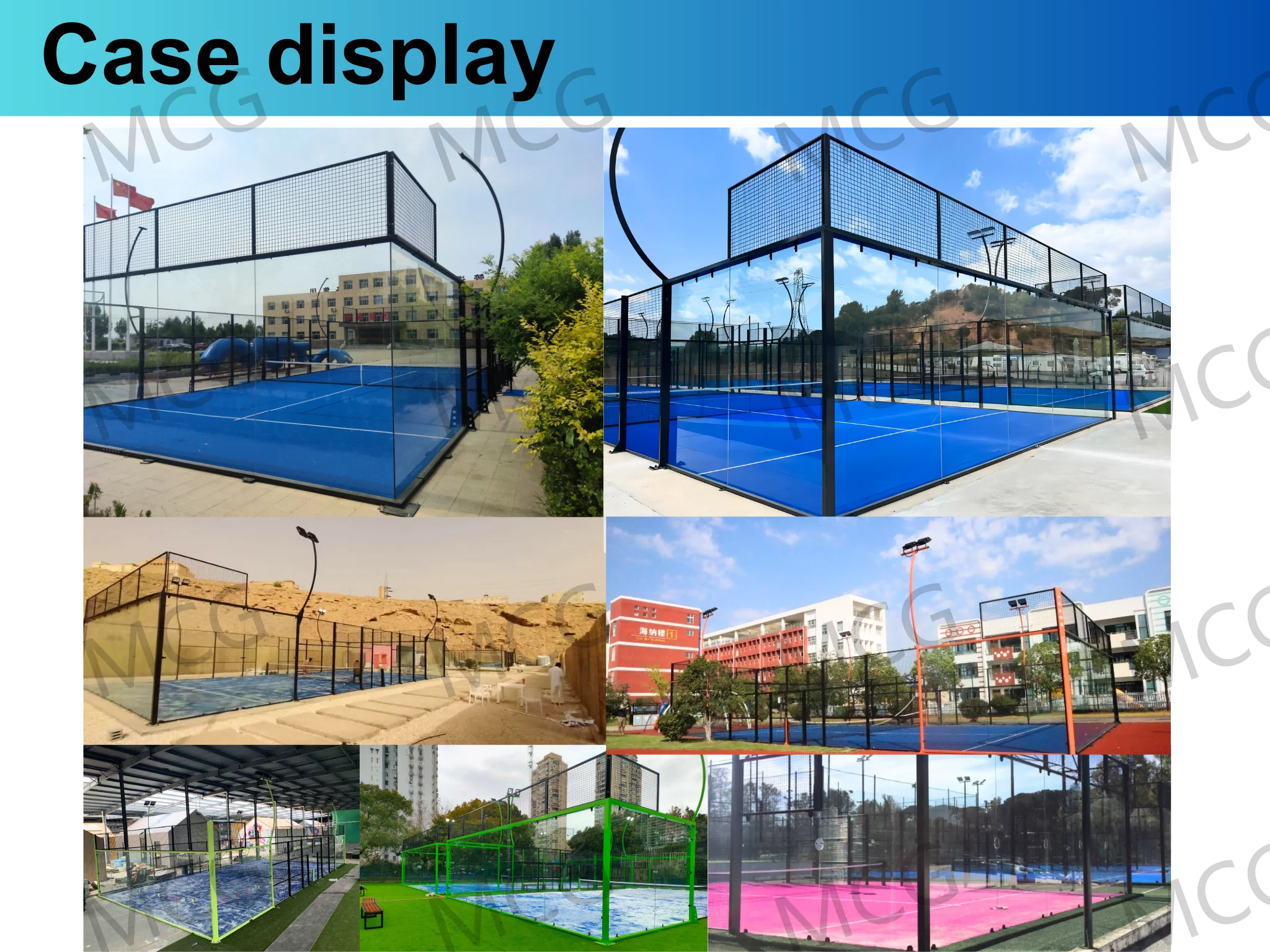 Padel-tennis-court Indoor Outdoor Cancha De Padel Tennis Court Panoramic Paddle Tennis Floor System