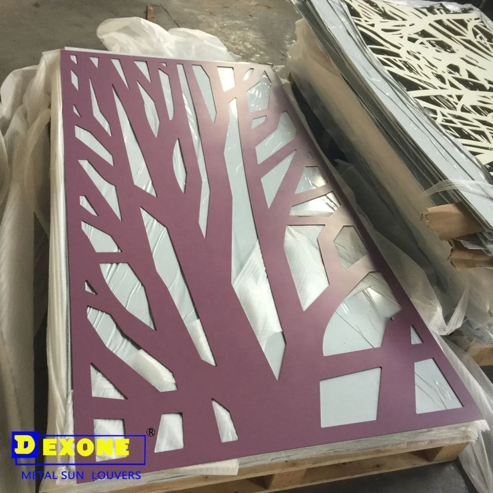 Punching Process Aluminum Perforated Panel with arts design