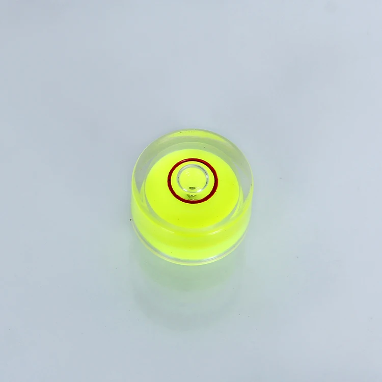 YJ-CR1207 Circular Plastic Vial Inclinometer Spirit Level Bubble Tube Vial Gradienter
