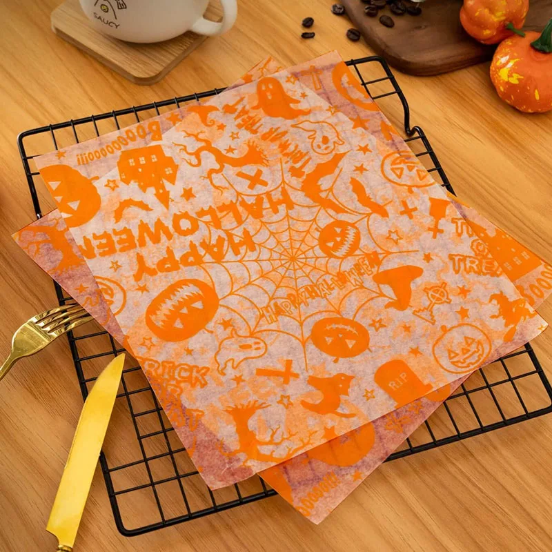 Disposable natural paper liner non-stick disposable custom printed waterproof kraft greaseproof paper food grade