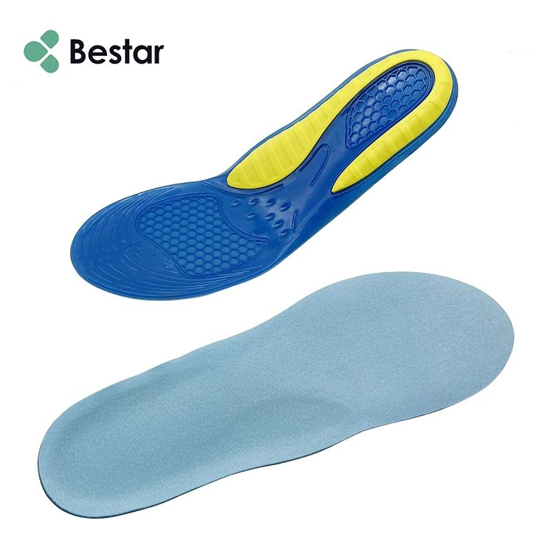 Bestar Comfortable Massaging Arch Support Silicone Gel Insoles for Shoes