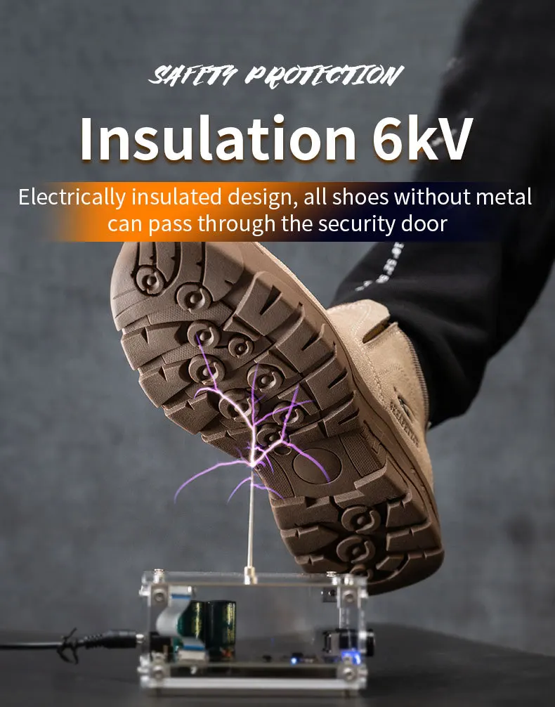 Safety shoes for welding hot selling welding safety boots shoes leather EHS Safety coating machines workshop no lace work boots