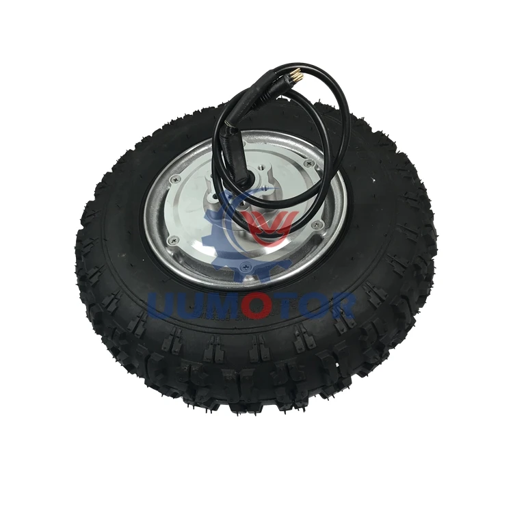 M 13inch off road single shaft 48v650w slow speed greaed dc hub motor