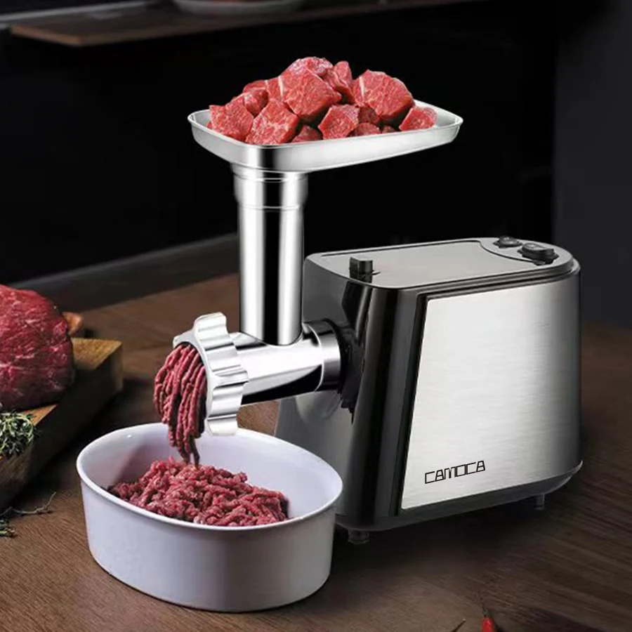 Novel Kitchen Product Electric Household Domestic Meat Grinder Mincer Kitchen Meat Mincer Save Time Stainless Steel Housing