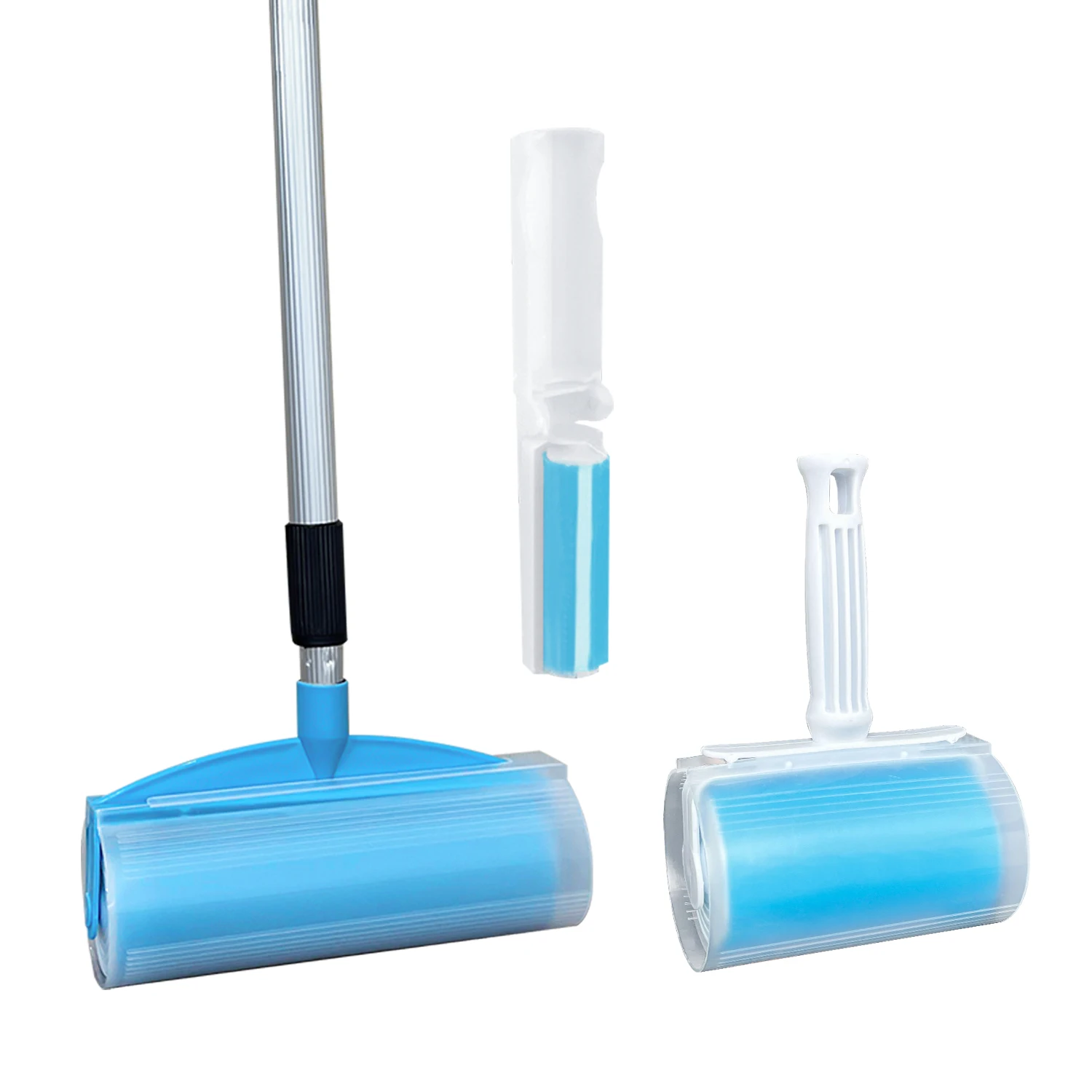 Reusable gel lint roller multi-functional 3 sizes set extra strong sticky lint remover roller