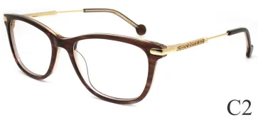 Hot Sale High Quality Acetate+Metal Optical Glasses Frame Retro Style Black Gold for Male Female Prescription Eyeglasses