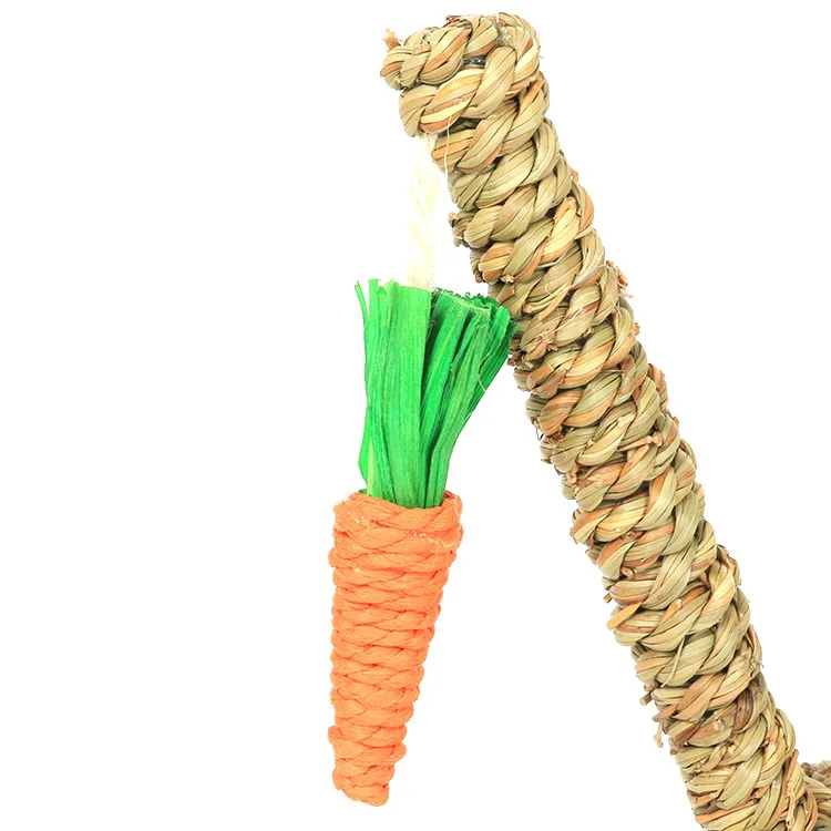 Straw Carrot Cat Tree Cat Climbing Frame Hand-woven Totoro Hamster Climbing Frame Cat Scratch Board