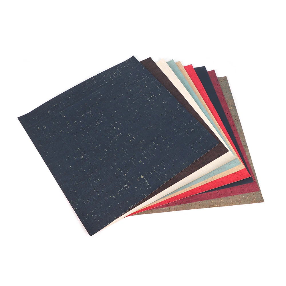 High Quality Soft Cork Natural Cork Fabric Thin Leather 9'x13' For Making Corks Shoes Sandal Notebook Bags