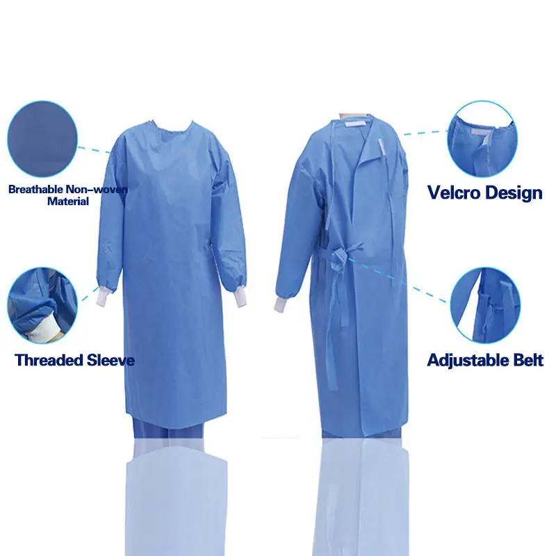 Disposable SMS/SMMS/SSMMS Nonwoven Fabric for ESO Medical Surgical Gown for Medical