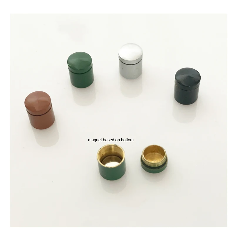 11*14mm Outdoor portable magnetic container brass black small hiding geocaching containers