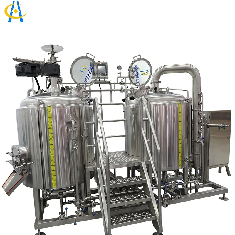 Economical China  Factory  Shanghai Hengcheng Micro craft beer 500l brewery equipment brewing  equipment for beer pub