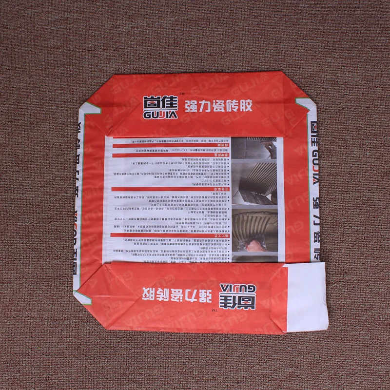 2021 new design 25kg 50kg pp woven printed 3 layers ply kraft paper valve packaging cement bag for Cement packing bags chemical
