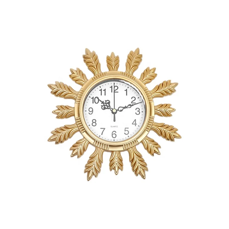 leaf shape home decorative wall-clock home decor wall clock creative modern decoration wag-on-the-wall