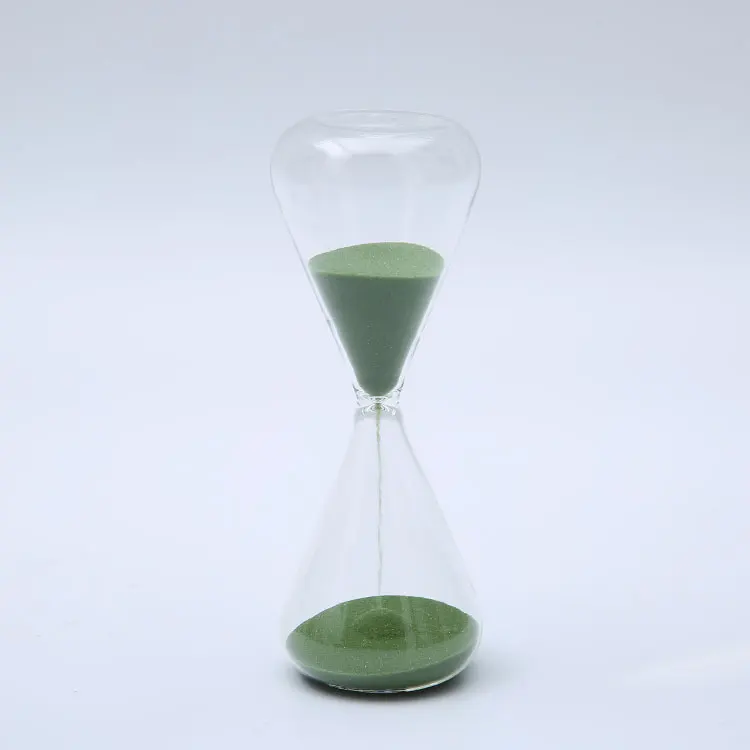 Hourglass timer Mouth Blown multiple time 60 Minute colored Standard Large Glass Hourglass