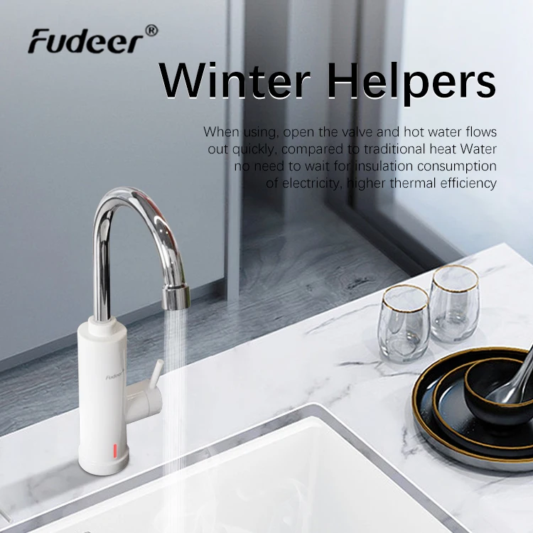 OEM 3000W Kitchen torneiras Instant Heater Hot Water Tap Electric Faucet With Temperature Regulator
