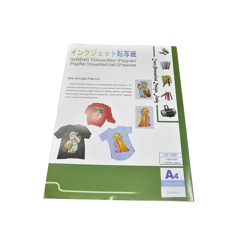 Bulk Women Dark Cotton Garments Heat Transfer Sublimation A4 Printing Paper