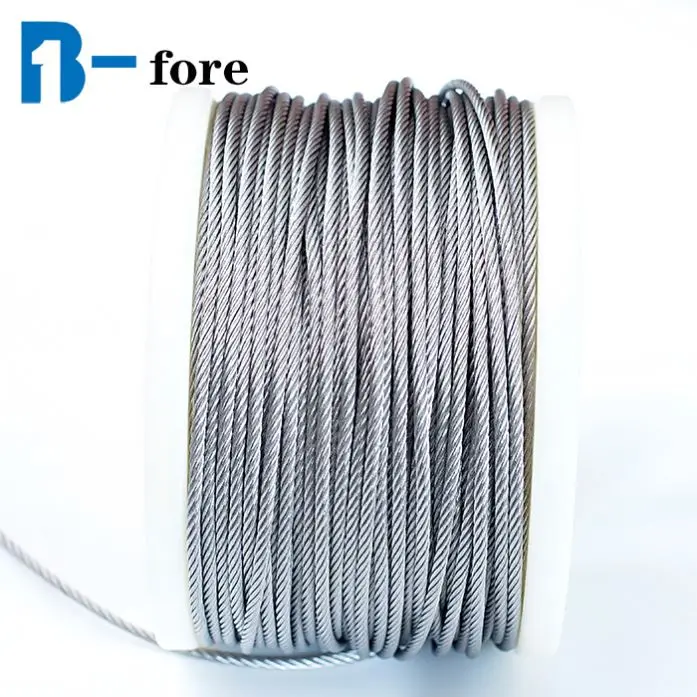 
7x19 7x7 1x19 sus 316 Stainless Steel wire rope 
