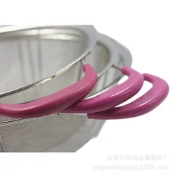 New High-end Listing Pot Set Stainless Steel Strainer Mesh Filter Kitchen Basket