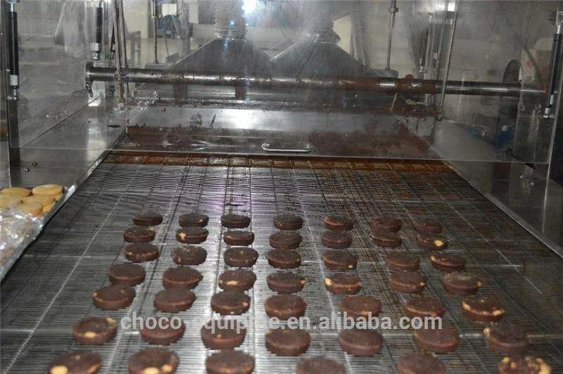 Automatic Chocolate Enrobing Machine and Cooling Tunnel Machine from China