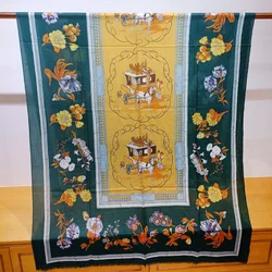 Supplier Customization Luxury Brand Shawl Fashion Pure Cashmere Scarf Printed Chiffon Shawl