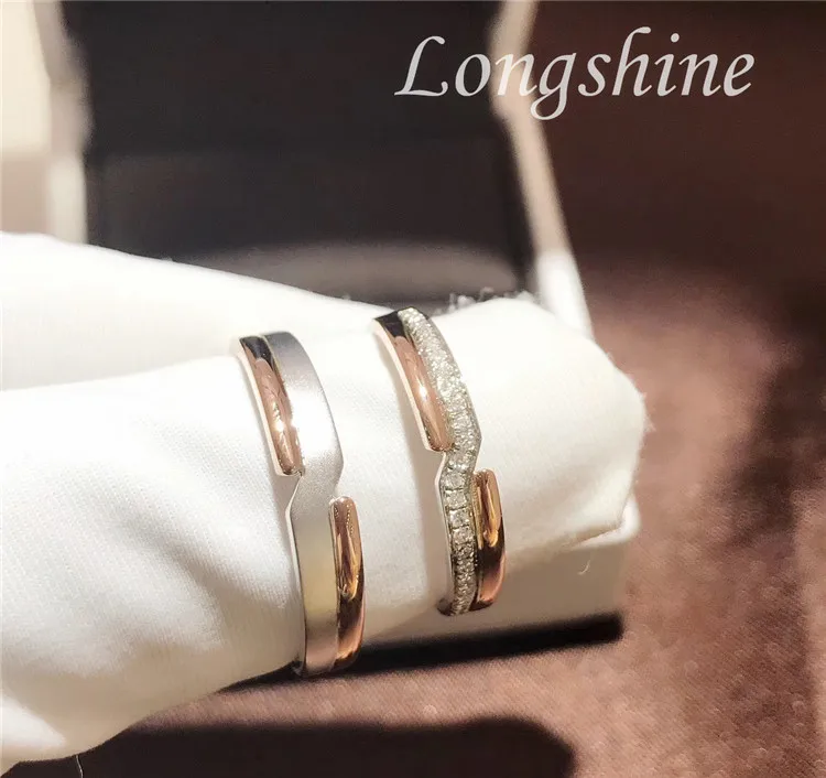 Shenzhen Jewelry Hot Selling Luxury Couple Ring Set Wedding band Ring set Friendship Diamond Ring