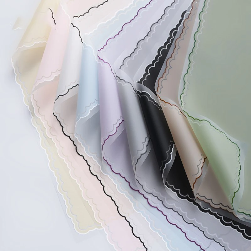 Solid Flower Wrapping Paper Waterproof Floral Bouquet Wrapping Paper Florist Supplies Packaging Paper for Wedding Gift DIY