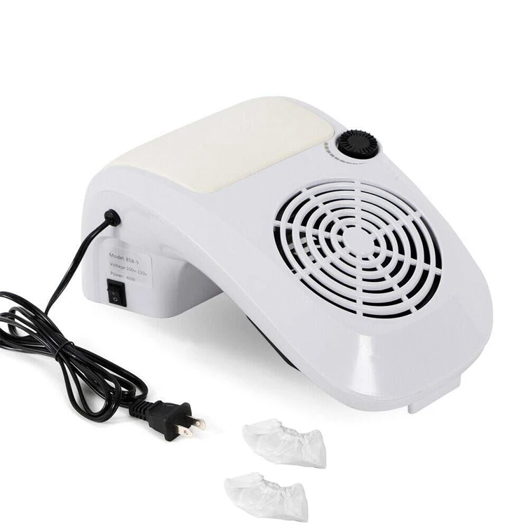 Nail Dust Collector Suction Extractor Fan 60W Nail Vacuum Cleaner Machine Manicure Tools Ventilation System for Nail Art Salon