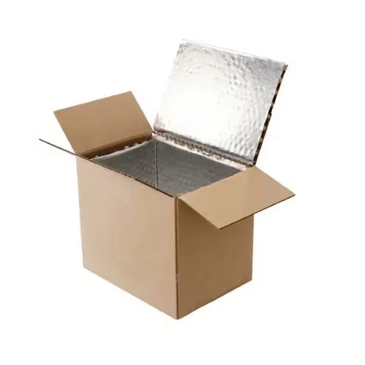 Wholesale Vegetable Fruit Meat Packaging Boxes Aluminum Foil Insulation Carton Frozen Food Cardboard Box with Logo