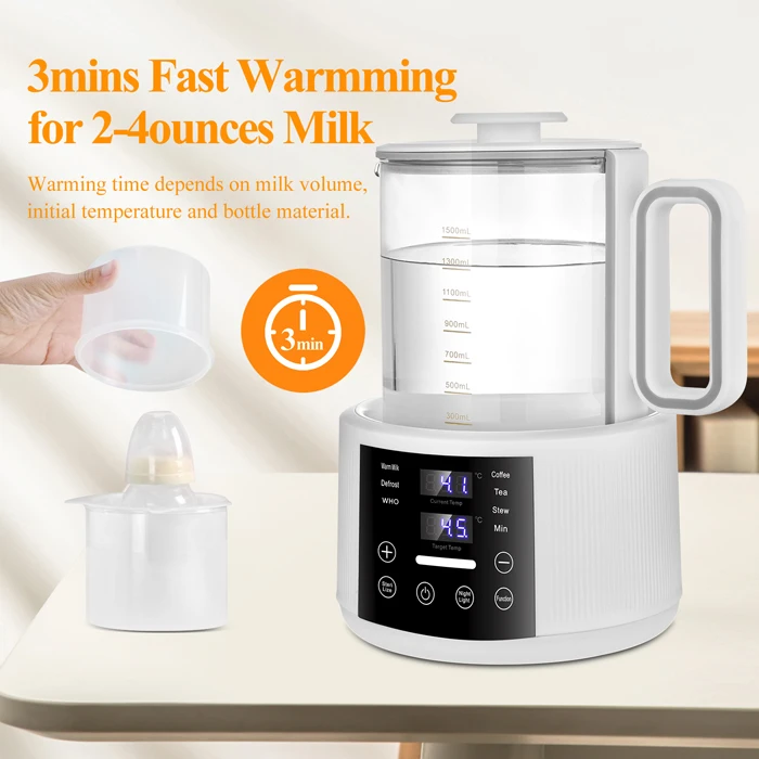 Formula Kettle Boiling Sterilizer Baby Milk Warmer 2023 New Hot Selling! LED Display Screen Advanced Electric Baby 9 in 1