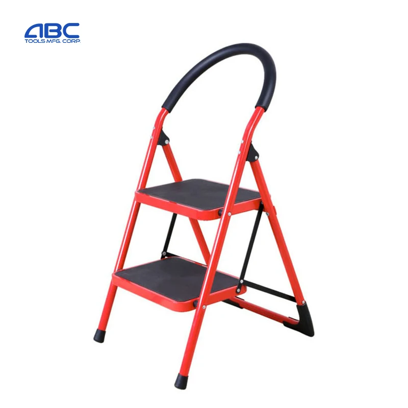 Household Foldable Step Steel Ladder,Matel Step Stool,Folfing Galvanized Steel Ladder Chair
