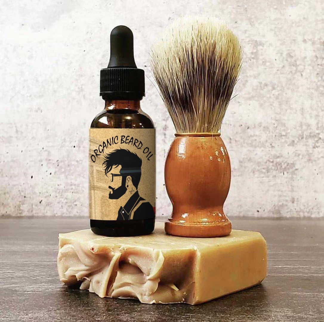 beard grooming kit 100% natural essential soft private label beard oil and scented balm wax for mens beard care kit