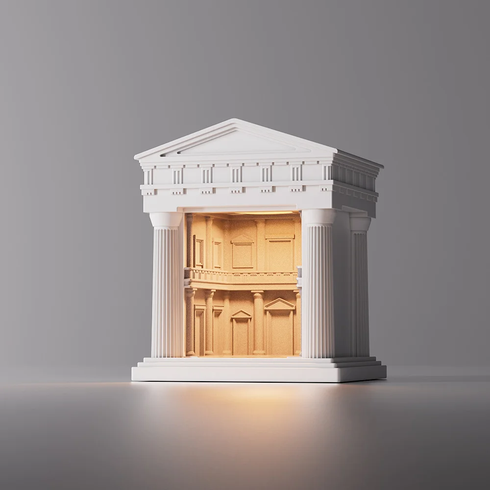 Высококачественная гипсовая электрическая свеча в скандинавском стиле